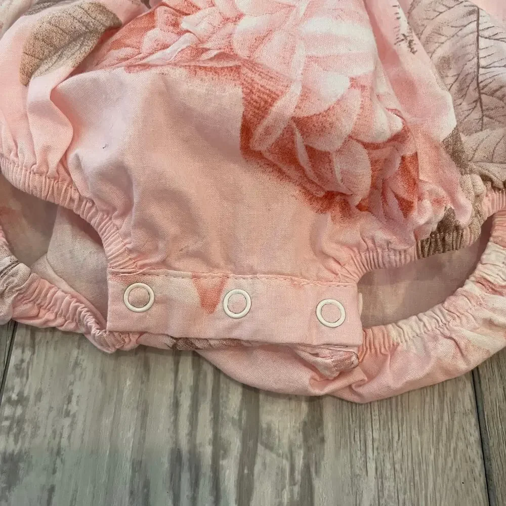 Lil Cactus smocked bubble romper